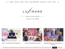 Tablet Screenshot of luxirare.com